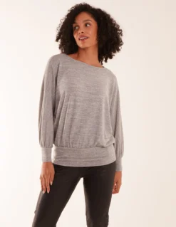 Cut And Sew Batwing Top