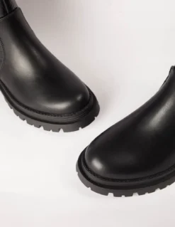 Chunky Buckle Detail Ankle Boot 7 Chunky Buckle Detail Ankle Boot -Deals Sleek Dresses Store AW23182 BLACK 3