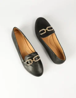 Gold Detailed Pumps -Deals Sleek Dresses Store AW23191 BLACK 3