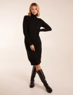 Roll Neck Jumper Dress 8 Roll Neck Jumper Dress -Deals Sleek Dresses Store AW23273B003 133902