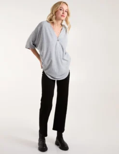 Heart Zip Front Top -Deals Sleek Dresses Store AW24006B019 133746