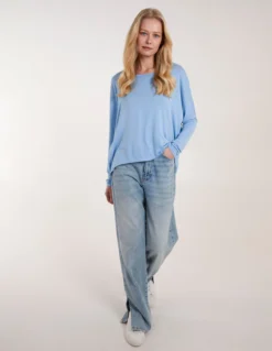 Batwing High Low Top 6 Batwing High Low Top -Deals Sleek Dresses Store BV091 LIGHTBLUE 0546