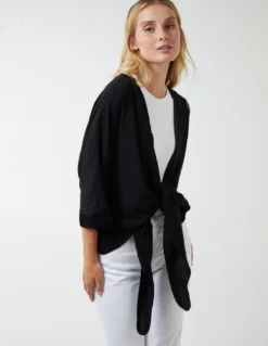 Tie Knot Top -Deals Sleek Dresses Store BV2056 BLACK 10