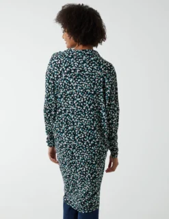 Draped Dip Hem Long Top -Deals Sleek Dresses Store BV222400 GREENPATTERN 15885