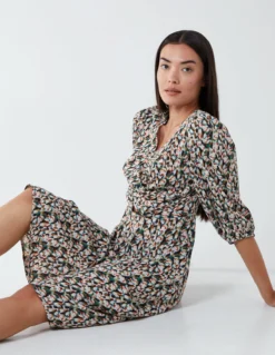 Knot Front Keyhole Dress -Deals Sleek Dresses Store BV222844003 87954