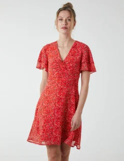 Knot Front Mini Dress