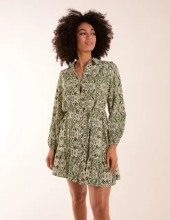 Long Sleeve Mini Shirt Dress