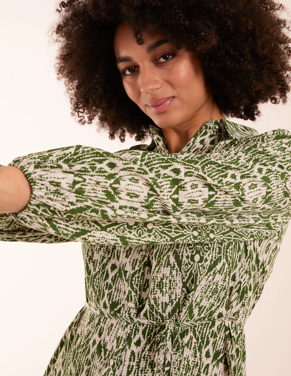 Long Sleeve Mini Shirt Dress 2 Long Sleeve Mini Shirt Dress - Image 2