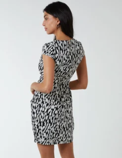 Wrap Tulip Hem Dress 9 Wrap Tulip Hem Dress -Deals Sleek Dresses Store BV233943 BLACKPATTERN 48