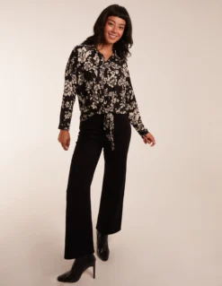 Tie Front Oversized Shirt 6 Tie Front Oversized Shirt -Deals Sleek Dresses Store BV234400003 111947