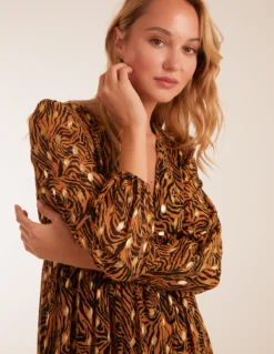 Shirred Waist Animal And Foil Print Maxi Dress 7 Shirred Waist Animal And Foil Print Maxi Dress -Deals Sleek Dresses Store BV234858 ANIMAL 38212 06ce916d 91c7 4e70 8967 dd7e00295bcb