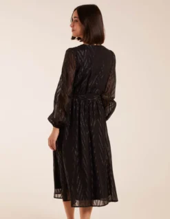 Lurex Wrap Midi Dress 7 Lurex Wrap Midi Dress -Deals Sleek Dresses Store BV234865003 113241