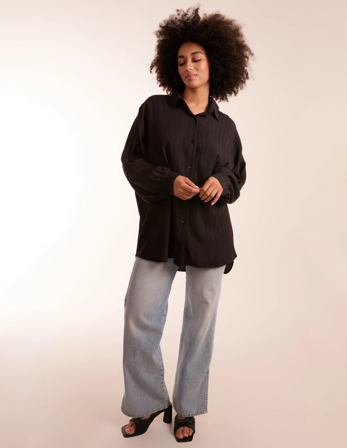 Crinkle Oversized Shirt 2 Crinkle Oversized Shirt - Image 2