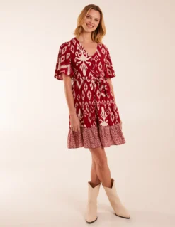 Button Front Rope Tie Dress -Deals Sleek Dresses Store BV245019092 131567