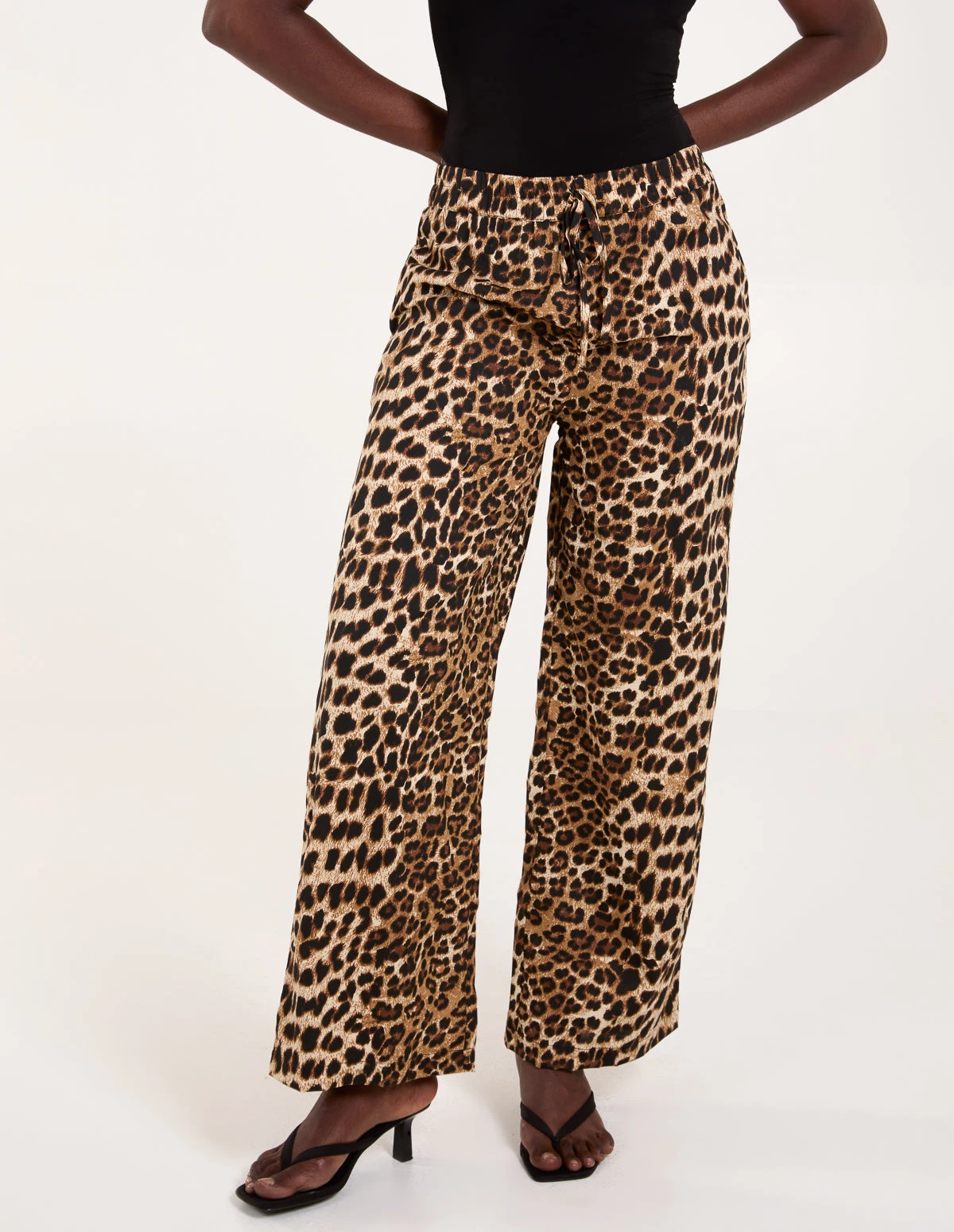 Wide Leg Leopard Trouser 2 Wide Leg Leopard Trouser - Image 2