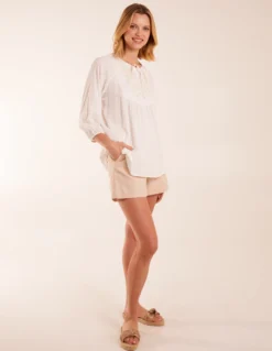 Floral Embroidered Bust Top -Deals Sleek Dresses Store BV245417014 131681