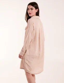 Utility Shirt Dress -Deals Sleek Dresses Store BV245841 STONE 1764