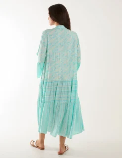 Tiered Maxi Long Sleeve Dress -Deals Sleek Dresses Store BV245895002 131752