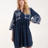 Embroidered Tunic Dress