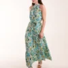 Halter Neck Paisley Maxi Dress