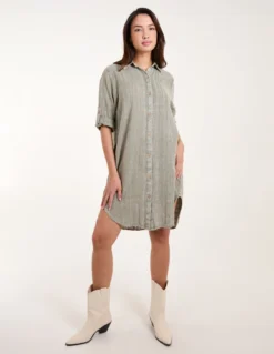 Deals Sleek Dresses Store 32 Button Down Shirt Dress
