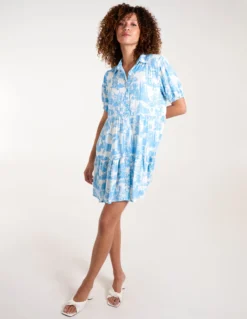 Mini Smock Shirt Dress