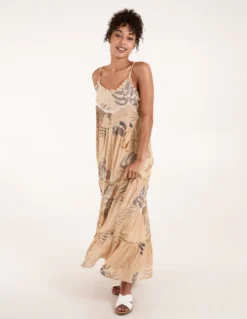 Elephant Dress Cami Dress -Deals Sleek Dresses Store BV245956 BEIGE 1