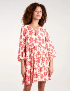 Tie Front Smock Dress