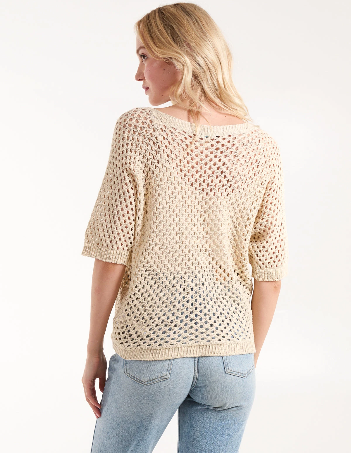 Cotton Crochet V-Neck Top 4 Cotton Crochet V-Neck Top - Image 4