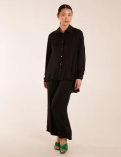 Long Sleeve Shirt & Wide Leg Trouser Set 15 Long Sleeve Shirt & Wide Leg Trouser Set -Deals Sleek Dresses Store BV3061003 128963