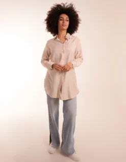 Striped Shirt -Deals Sleek Dresses Store BV3087 LINEN 11893