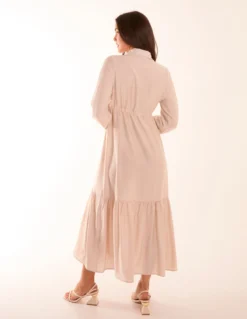 Belted Midi Dress -Deals Sleek Dresses Store BV3089 LINEN 19245 1