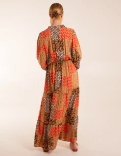 Abstract Pattern Maxi Dress -Deals Sleek Dresses Store BV3168011 129458