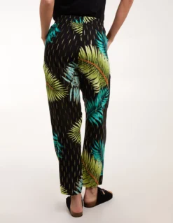 Palm Print Trousers -Deals Sleek Dresses Store BV3170003 130722