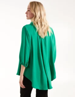 Batwing Shirt With 3/4 Sleeve -Deals Sleek Dresses Store BV345422 GREEN13
