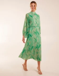 Diamond Aztec High Neck Dress