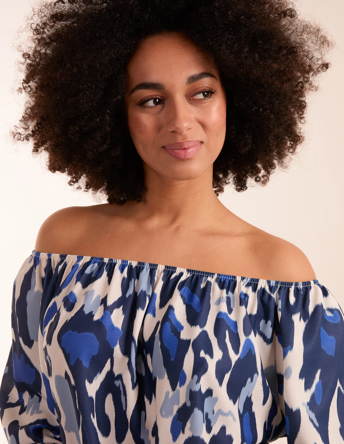 Leopard Print Off Shoulder Top 2 Leopard Print Off Shoulder Top - Image 2