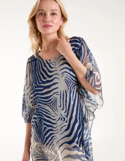 Deals Sleek Dresses Store 24 Zebra Oversized Tunic