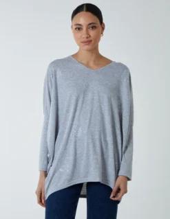 Hotfix Multi Heart Batwing Top