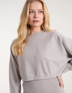 2 In 1 Knitted Dress And Jumper -Deals Sleek Dresses Store BV38125 STONE 0820