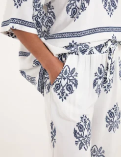 Border Print Wide Leg Trouser 6 Border Print Wide Leg Trouser -Deals Sleek Dresses Store BV3999IT008 134507