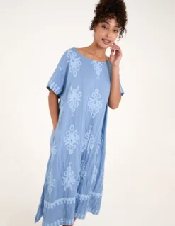 Tribal Print Dress With Pockets