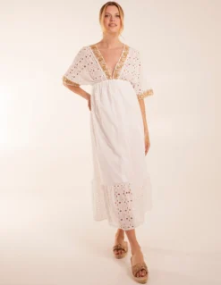 V-Neck Short Sleeve Dress