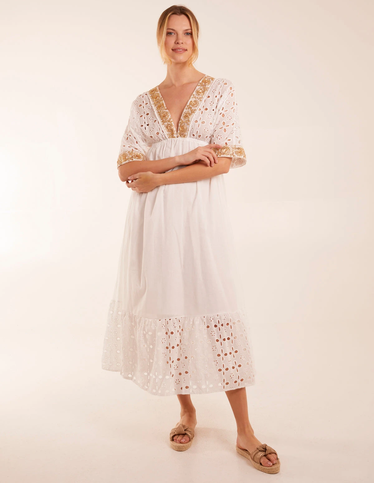 V-Neck Short Sleeve Dress 3 V-Neck Short Sleeve Dress - Image 3