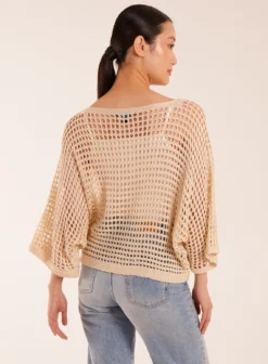 Round Neck Crochet Net Top -Deals Sleek Dresses Store BV5162001 127780