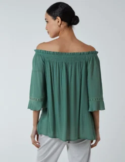 Bardot Tie Front Top -Deals Sleek Dresses Store NL233415 LIGHTKHAKI 23596