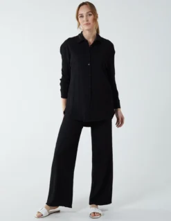 Waffle Trouser And Shirt Set -Deals Sleek Dresses Store NL233950003 133894