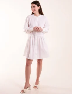 Tiered Shirt Mini Dress