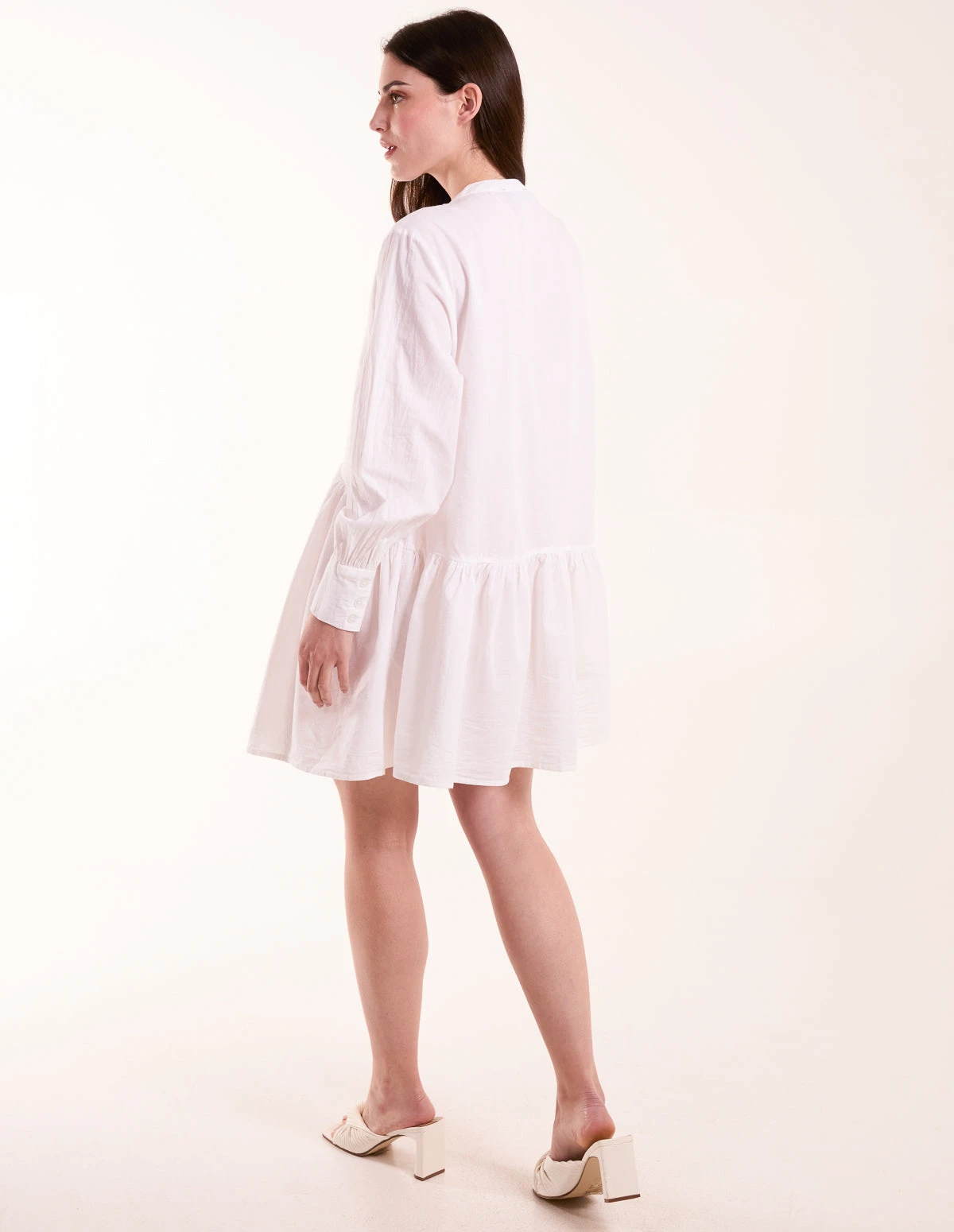 Tiered Shirt Mini Dress 4 Tiered Shirt Mini Dress - Image 4