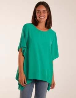 Chain Detail Short Sleeve Blouse